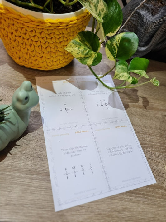 IEB Organic Chemistry IUPAC Naming Flashcards