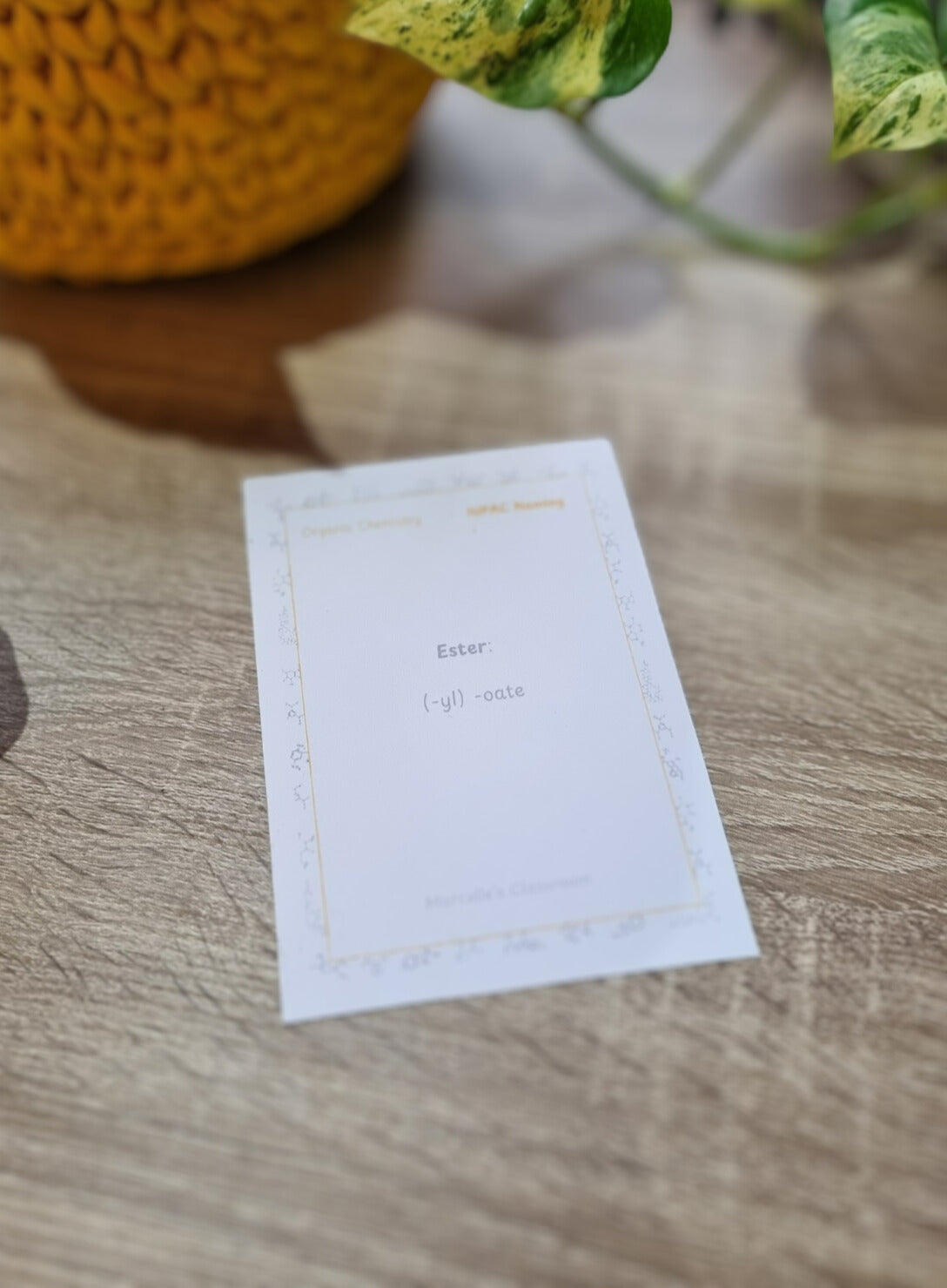 IEB Organic Chemistry IUPAC Naming Flashcards